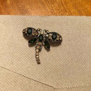 Vintage, antique, rare dragonfly brooch